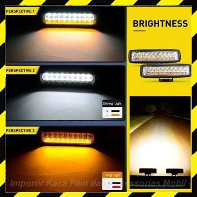 NZG Lampu Foglamp Mobil Fog Lamp Tembak LED Bar Worklight Foglamp Sorot 12V Kotak