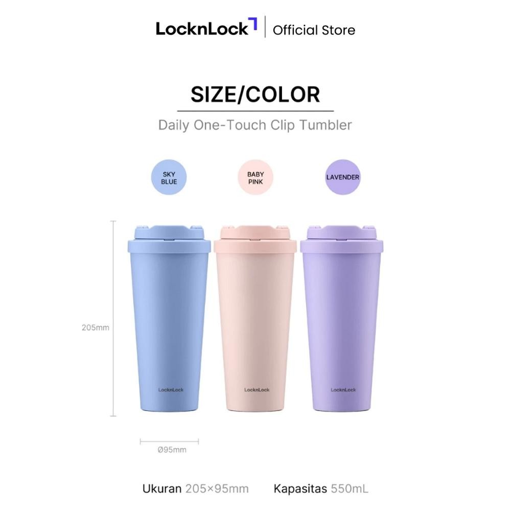 Locknlock One Touch Clip Tumbler 550Ml - Lhc3249