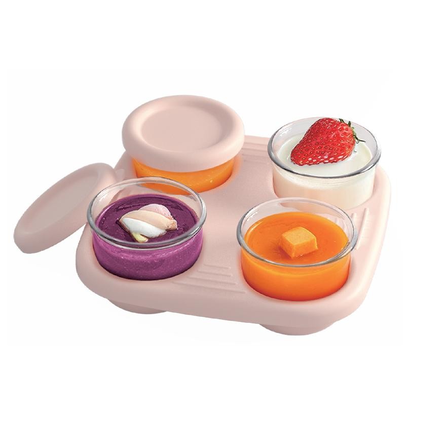 Gq-68 I.Q. Baby Glass Food Container | Peralatan Makan Bayi Mpasi Bpa Free | Wadah Mangkok Mpasi Mak