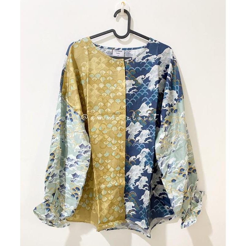 Navy Kanagawa saruke cottonink x kamiidea HS