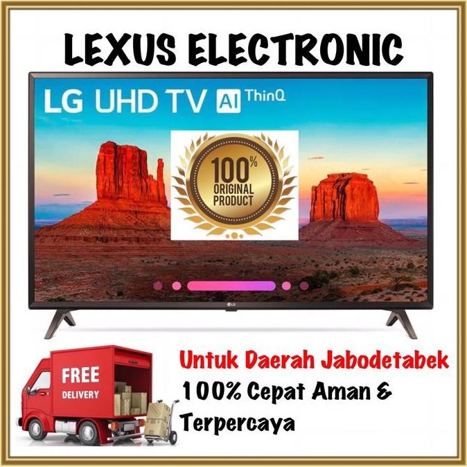 BEBAS ONGKIR - PROMO MURAH LED TV 43 INCH LG 43UK6300 4K SMART TV GARANSI RESMI