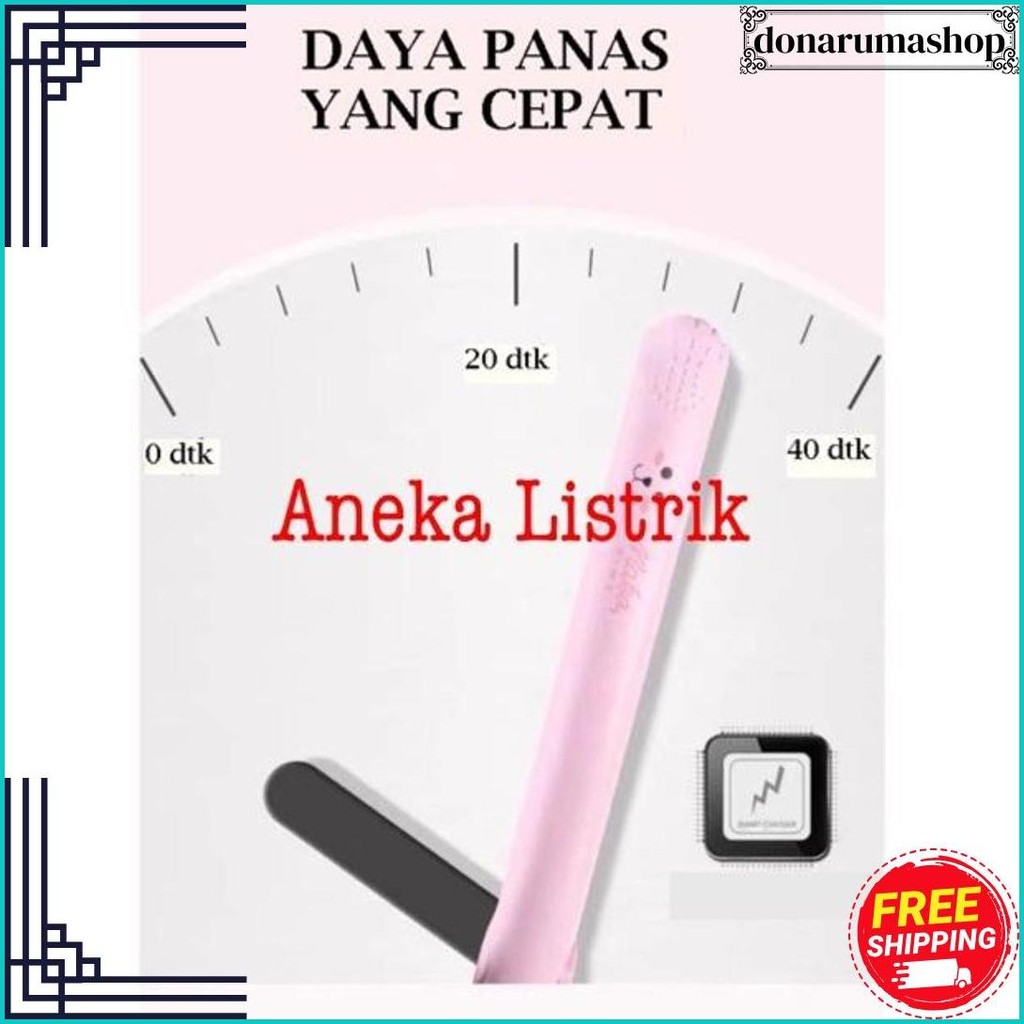 Catokan Mini Sonar Lurus Dan Keriting - Catok Rambut 2 In 1 Bagus Murah Termurah Banget