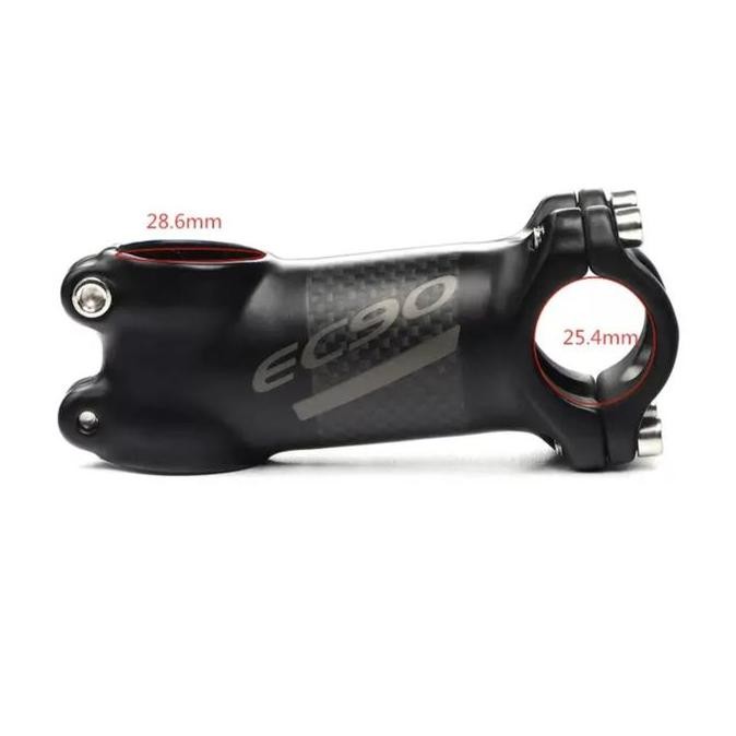 Promo EC90 Stem Size 25.4mm Alloy Carbon Handlebar Stem Sepeda Pushbike Balance Bike BMX COD