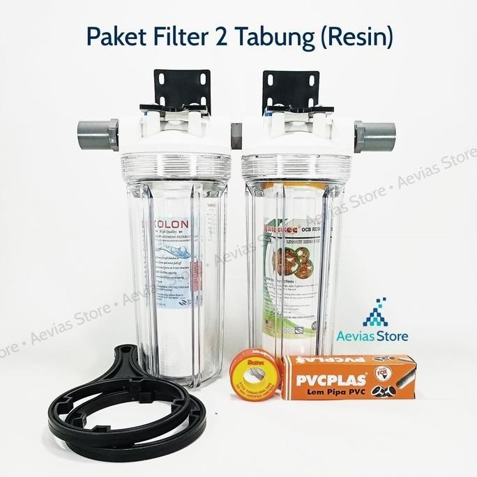 Filter Air Saringan Air PDAM, PAM, Sumur, 2 Tabung / Tahap, 10".