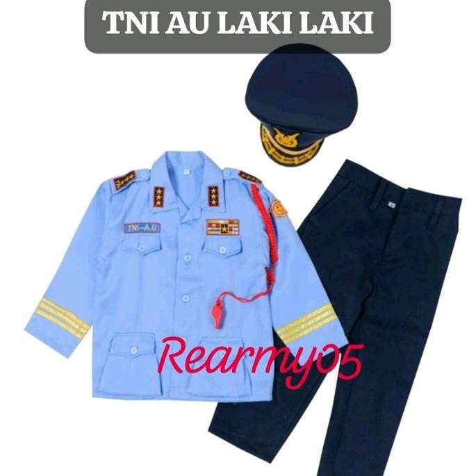 DF226>> SERAGAM TNI AU ANAK Lengan panjang BAJU TNI AU ANAK Lengan panjang