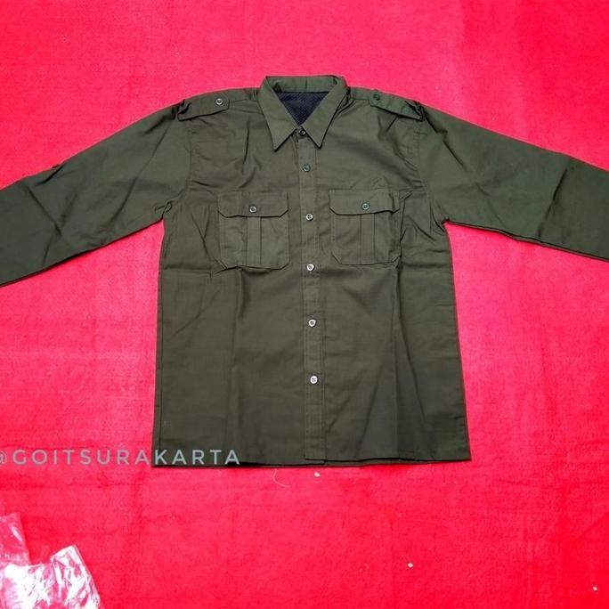 Hem Outdoor Kemeja Lapangan Baju Pdl Bahan Ripstop Pdh Ripstok