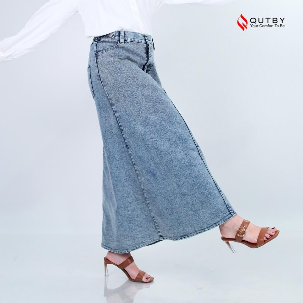 Qutby - Rok Aline Jeans Jumbo Wanita Denim Premium