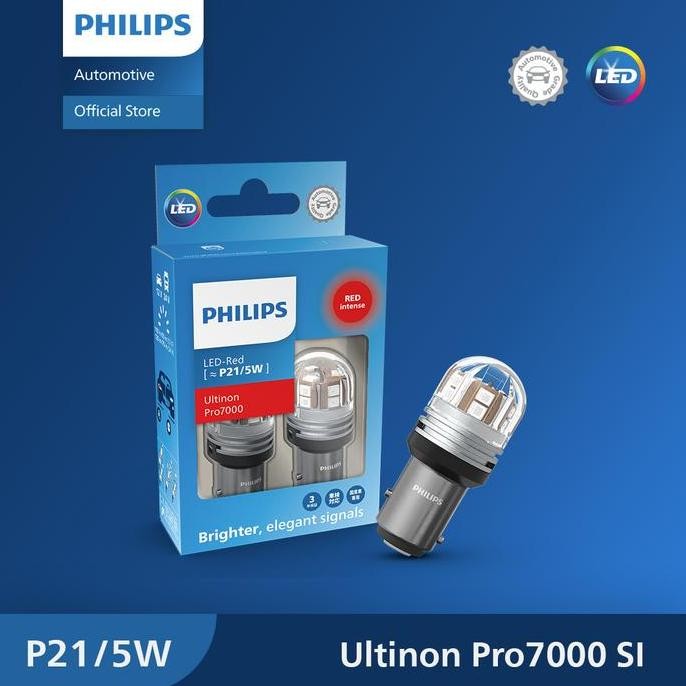 BEBAS ONGKIR - Philips Led Ultinon Pro7000 P2/W Red - 499 U70.
