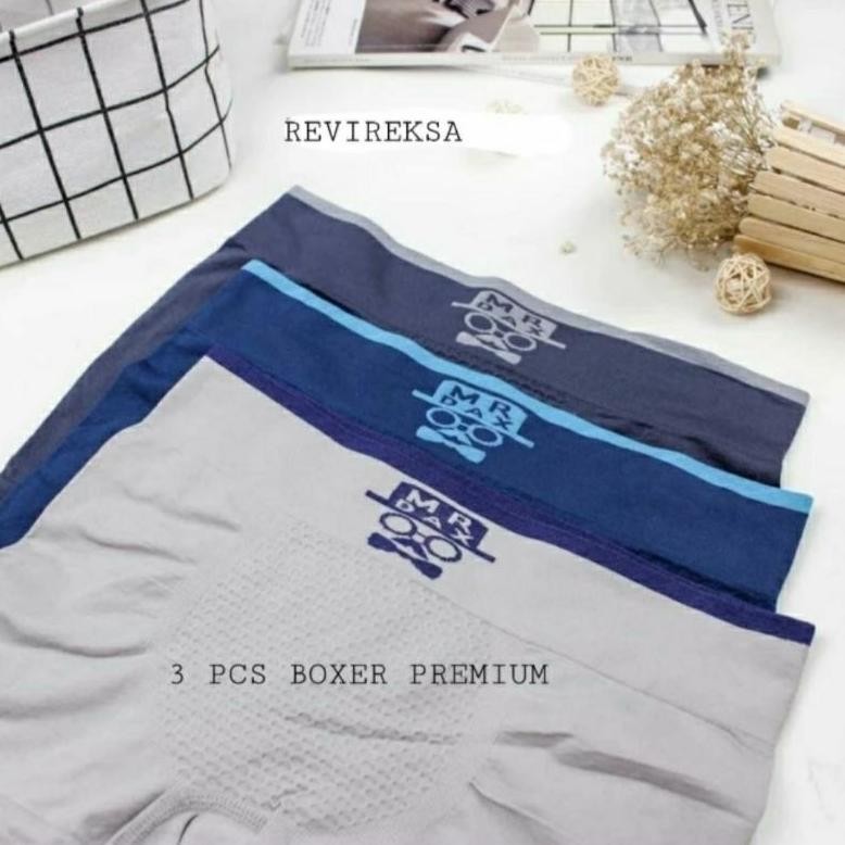 Terlaris grosir 6pc- cd boxer pria Vi&bb seamless / celana dalam boxer vibb / MR DAX pria cowo keren