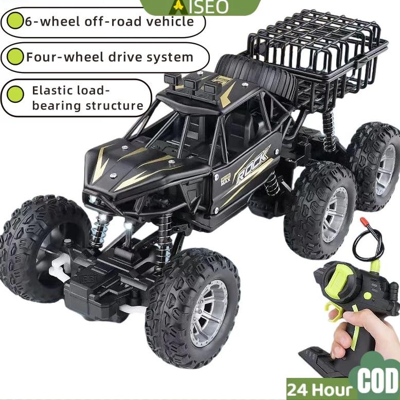 CODRemote Control 6 wheels Alloy Offroad Besar RC Mobil 4WD Mainan Rc Rock Climbing Car