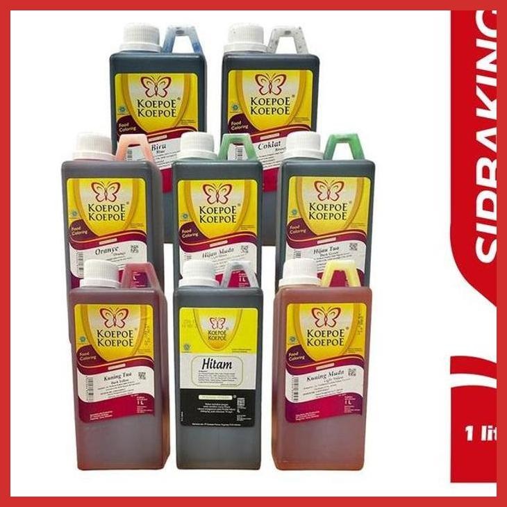 

DISCOUNT PEWARNA MAKANAN KOEPOE 1 LITER PEWARNA KUPU FOOD FLAVOURING [BUMBU OLAHAN MAKANAN]