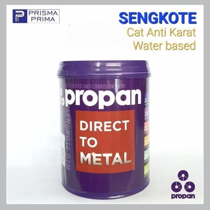 Cat Anti Karat Seng Galvanis Besi Propan SENGKOTE Waterbased