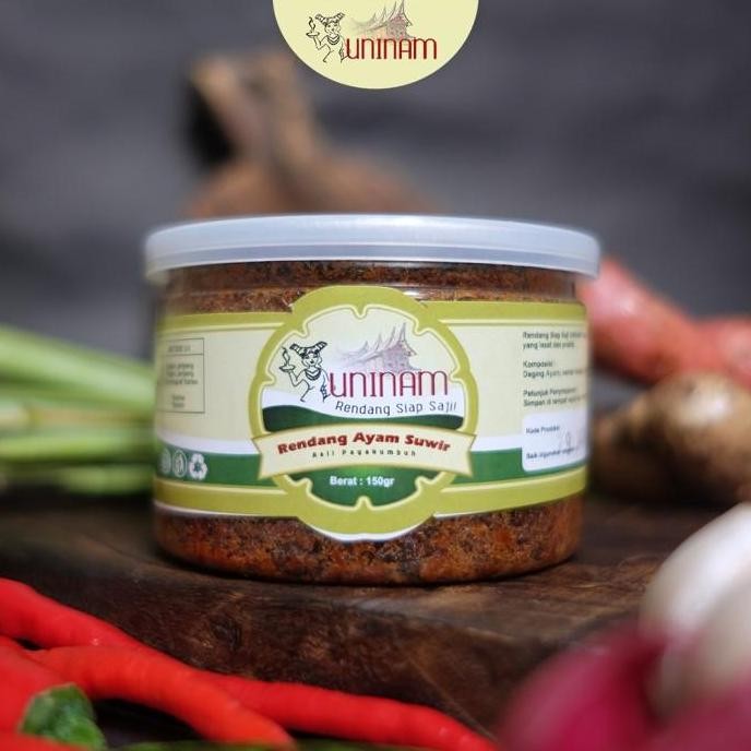 Rendang Ayam Suwir 150Gr / Rendang Ayam Suwir Uninam