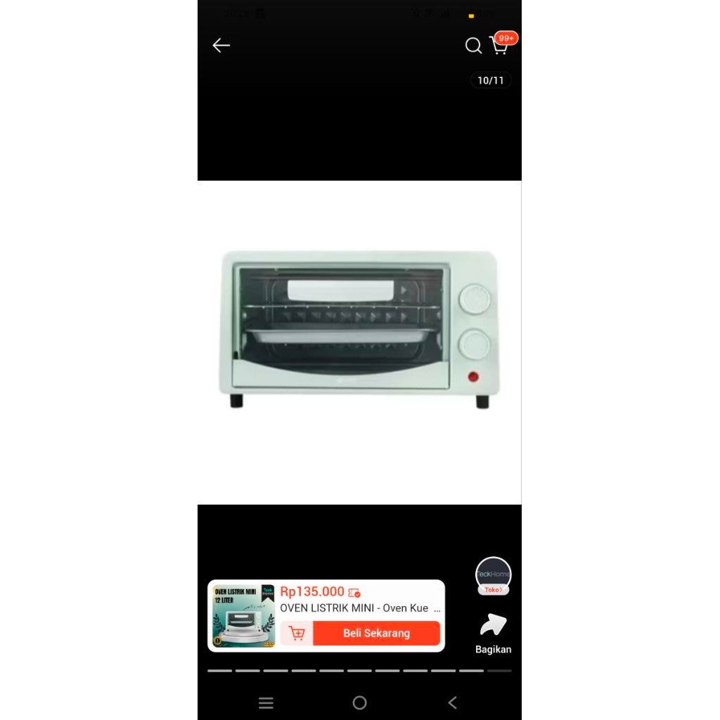 oven mini listrik, new