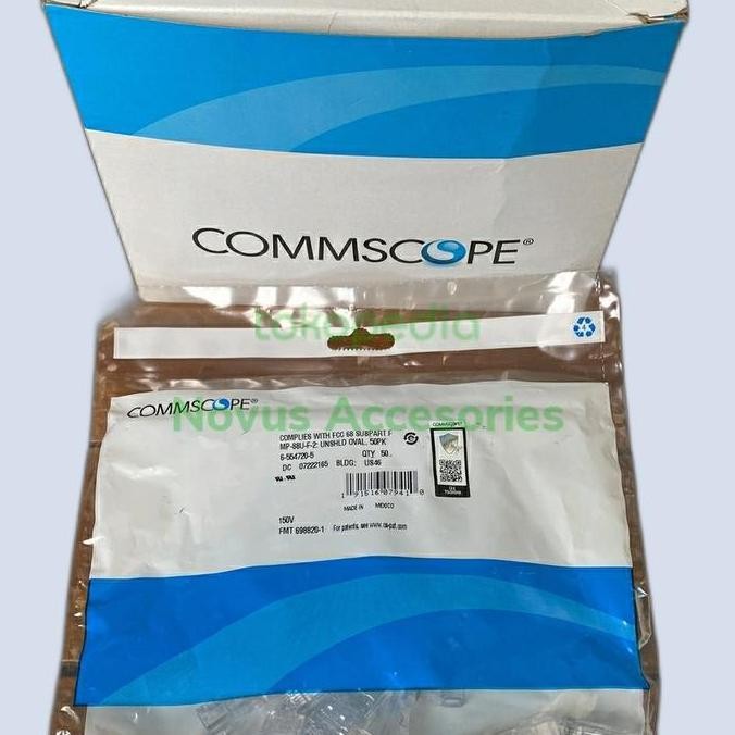 Konektor AMP Commscope Connector Rj45 Original UTP RJ45 CAT 5 AMP