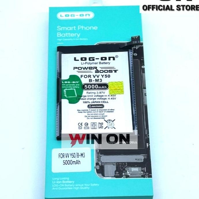 WIN ON - BATERAI VIVO Y30 - Y30i - Y50 - BM3 DOUBLE POWER LOG ON