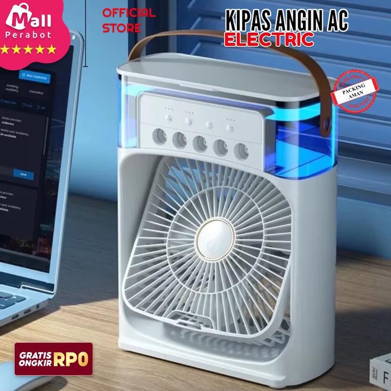 Mall Perabot | Kipas Portable Air Cooler AC Cooling Fan Besar Angin Listrik Humidifikasi Semprotan D