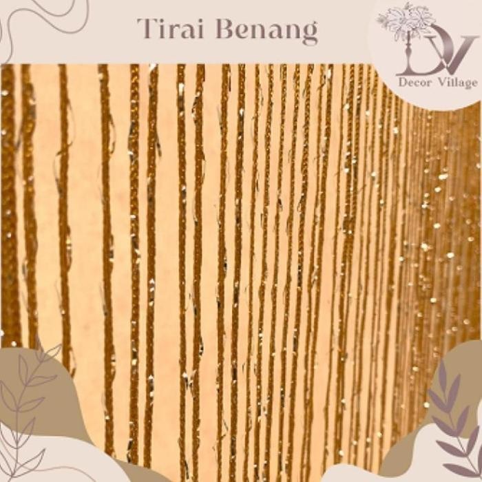 Ready Tirai Benang Glitter Ukuran 3X3M