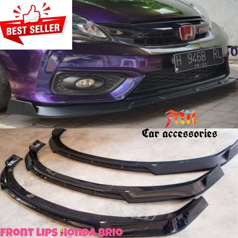 (Garansi 100% presisi) Lips brio Winglet bemper Depan Brio old lama dan all new baru 2016 - 2024