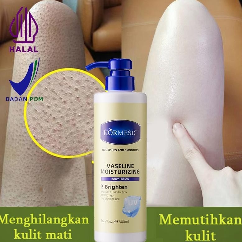 TERMURAH Body Lotion 500ml Pemutih Badan PermanenVaseline Hand Body Pemutih Moisturizing &Whitening 