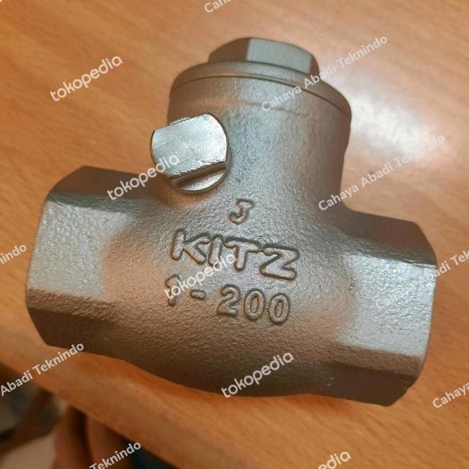 Swing Check Valve Kitz Stainless 1"(Inch) Klep Tabok Kitz Ss 304 Diskon