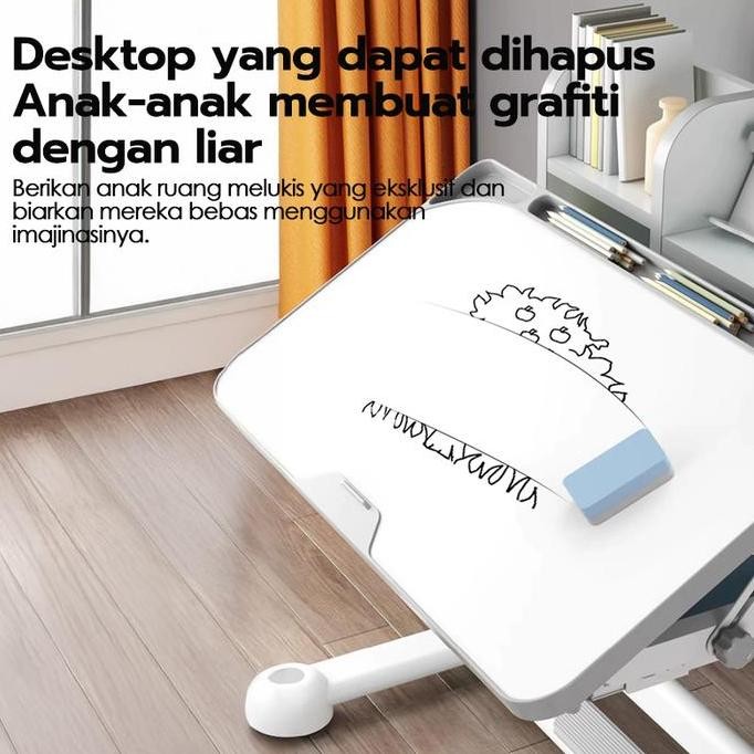 Penawaran panas)/meja belajar aesthetic/80CM Meja Tulis Minimalis Meja Belajar Anak Meja Kerja Meja 