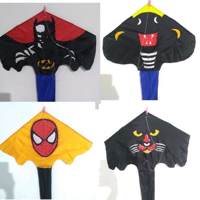 (Good) layang layang pantai motif cobra / layang layang kain pantai bukan layang layang naga atau la