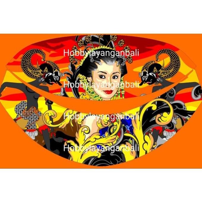 (Good) sampul kain layangan gapangan pegon ceper sawangan motif digital print 2