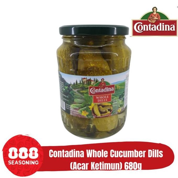 

(Good) CONTADINA WHOLE CUCUMBER DILLS/ PICKLES (Acar Ketimun) 680g