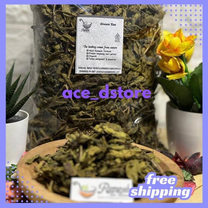 

SIMPLISIA DAUN TEH HIJAU KERING BERAT PRODUK 100 GRAM BY ACE D'STORE