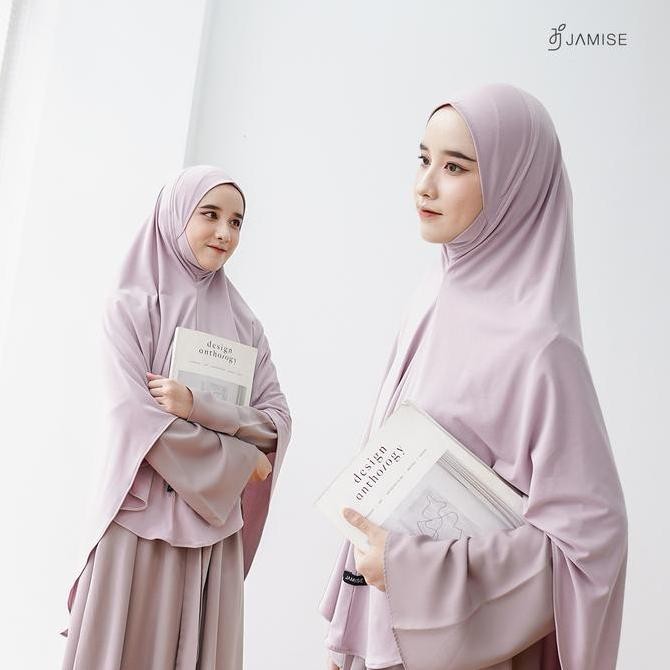 (Good) Yura Bergo | Khimar Instan Jersey by Jamise Syari