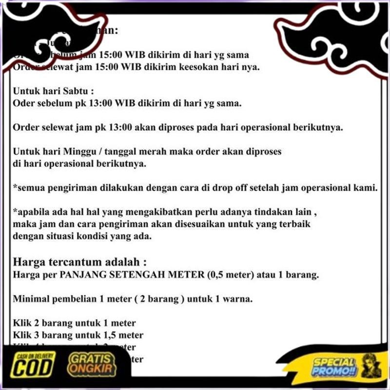 New Stock Kain Kain Utama Kain Nagata Drill Japan Drill Bahan Seragam Eceran Meteran