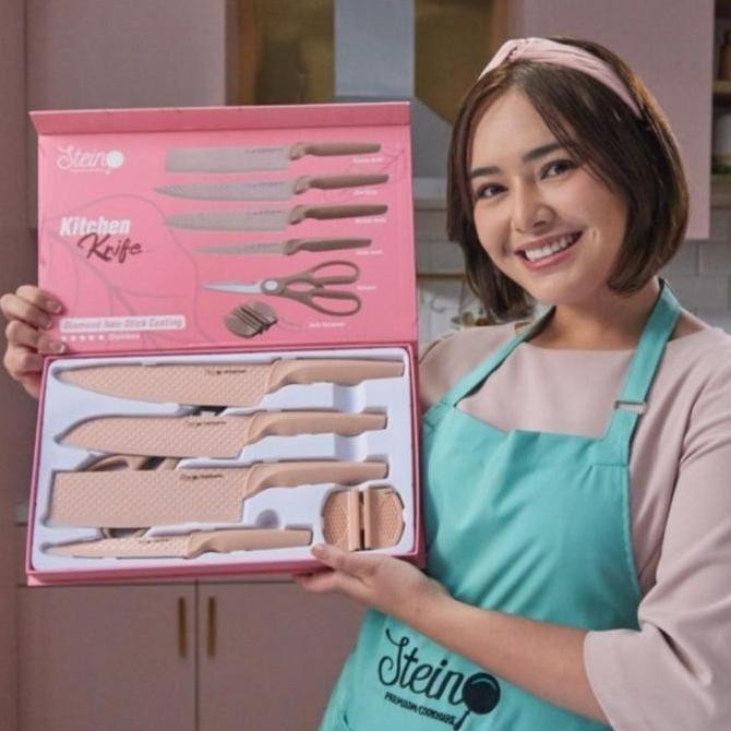 Promo Pisau Set Stein Cookware- Stein Cookware Diamond Knife 6 In 1 Original