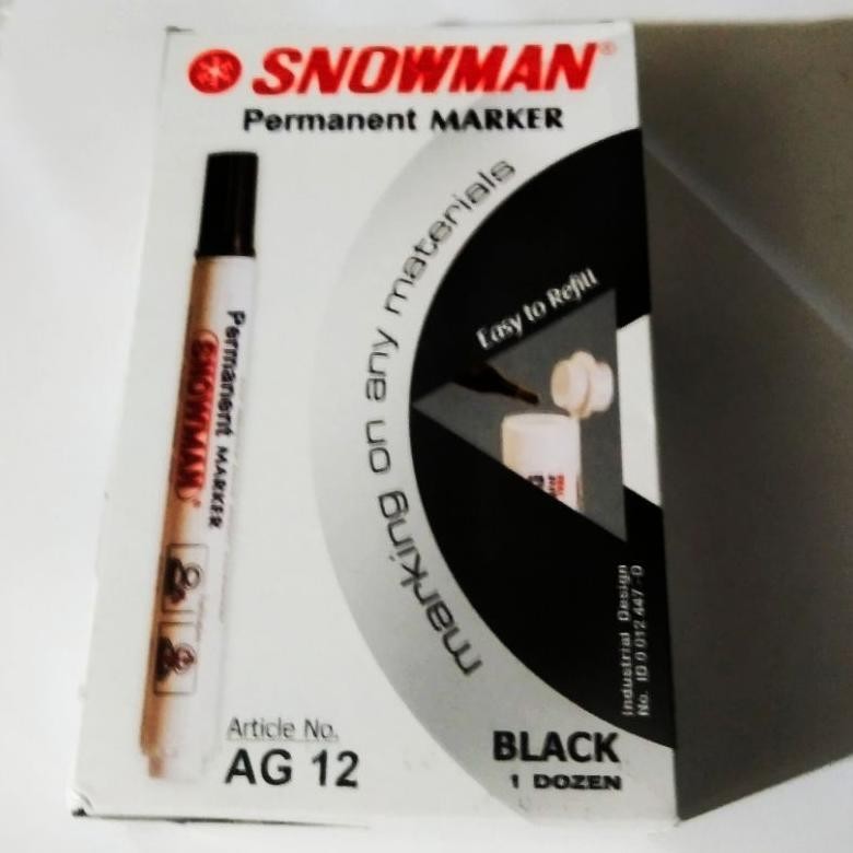 

Promo Spidol Hitam Snowman Pack Isi 12 Pcs Promo