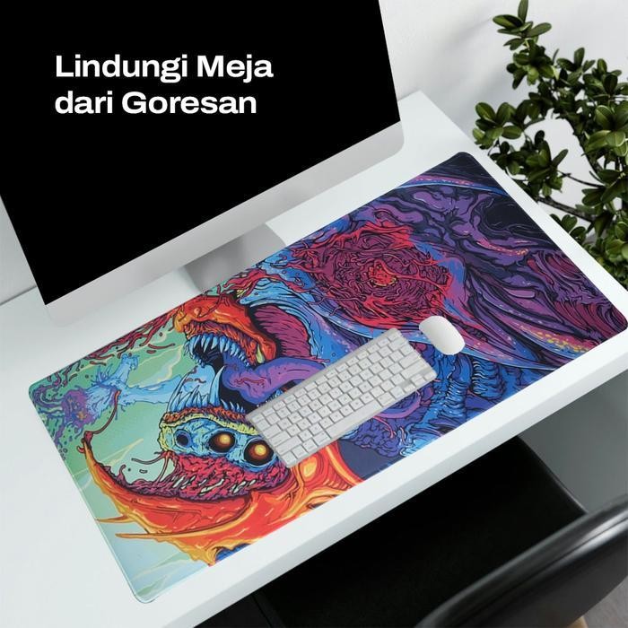 Mousepad Gaming Xl 300 X 800Mm Motif Cs Go Dragon Lore Hyper Beast