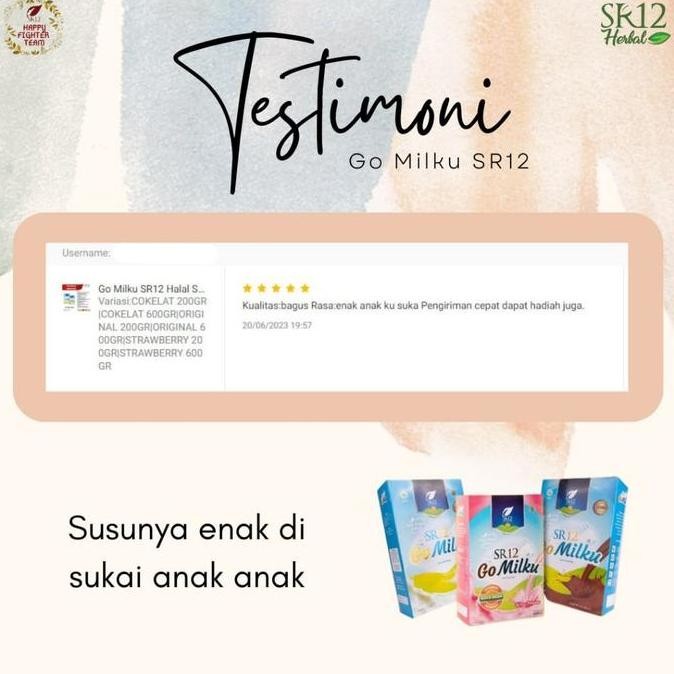 

(Good) Go Milku SR12 Susu Penggemuk Penambah Berat Badan Anak dan Dewasa Susu Weight Penambah Stamina