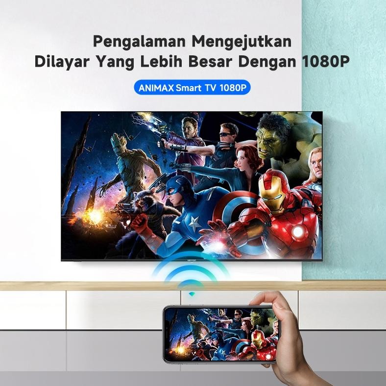 Gratis Ongkir Xtra Paling Laris Animax Sakura Smart Tv Digital 43 Inch Tv Led Android 14.0 Fhd Telev