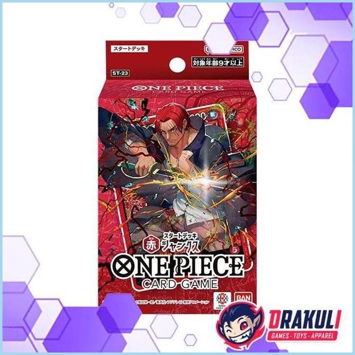 READY ONE PIECE CARD GAME STARTER DECK - SHANKS ST23 / ST-23 (JAPANESE) TERLARIS