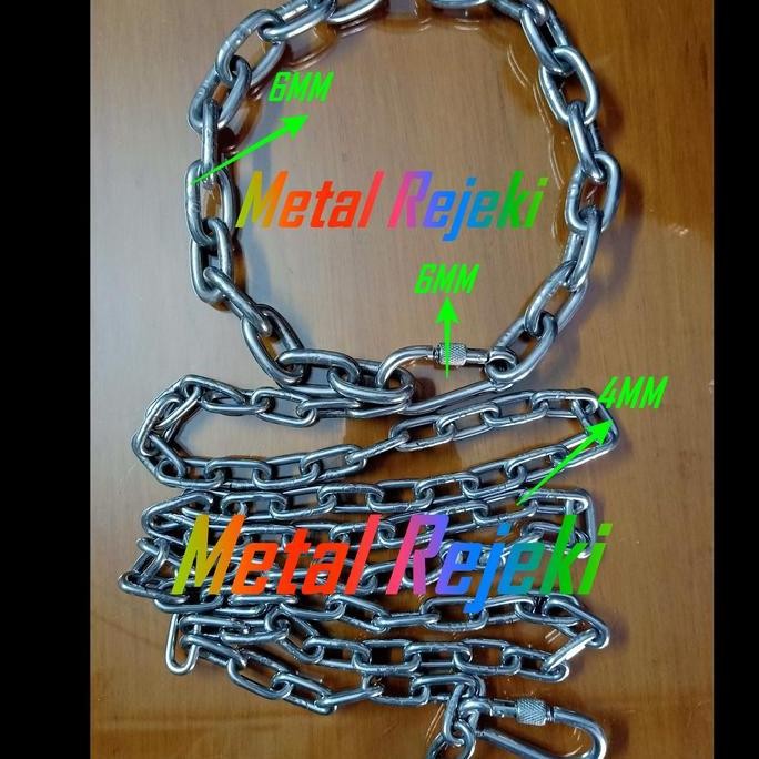 Rantai Anjing Stainless Steel 304 Peliharaan
