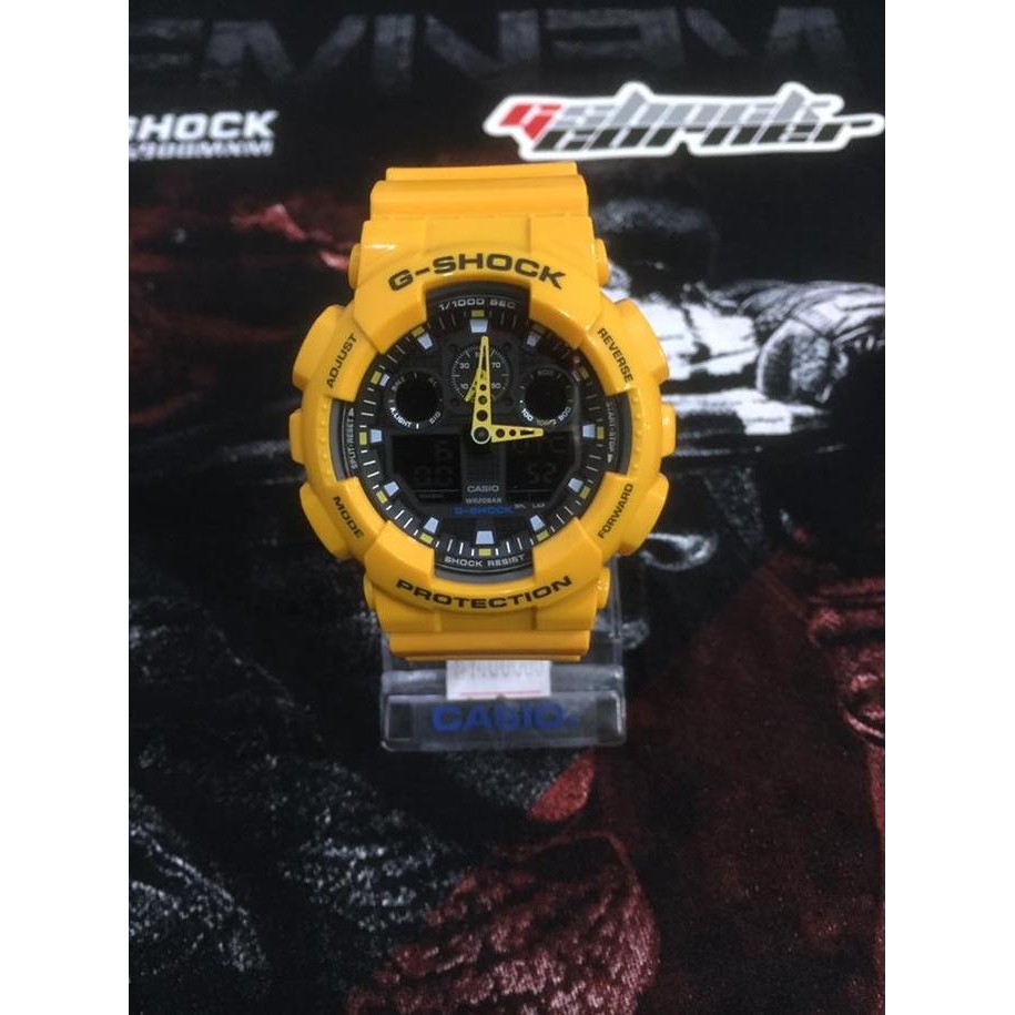 Ready  Casio Gshock GA 100A-9 aka Bumblebee Original