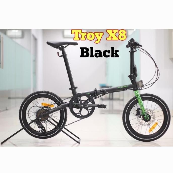 Sepeda Lipat Element Troy X8 8speed murah