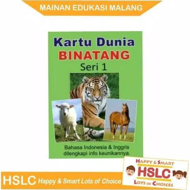 (Best) Kartu Binatang Seri 1 Flash Card Bayi Murah Hewan - Mainan Edukasi Ana