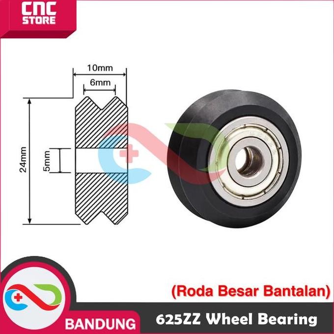 625Zz V Wheel Bearing Slot Cnc 3D Printer Type-W Baru
