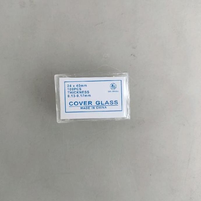 `````````] Cover glass dekglas kaca penutup 24 x 40 mm Sail Brand isi 100