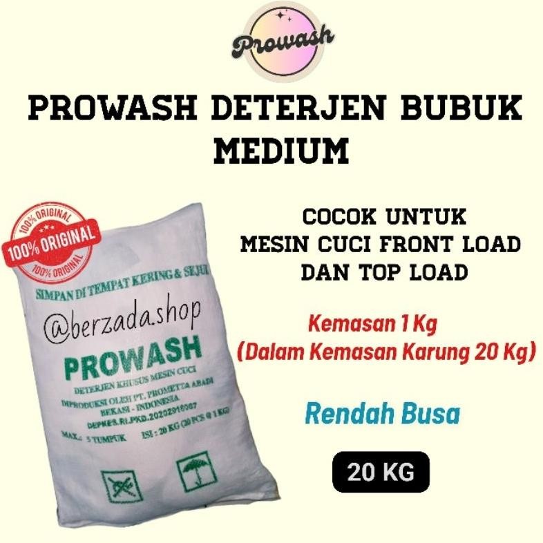 PROWASH HIJAU  MEDIUM GRADE / Deterjen Mesin Cuci Ekonomis
