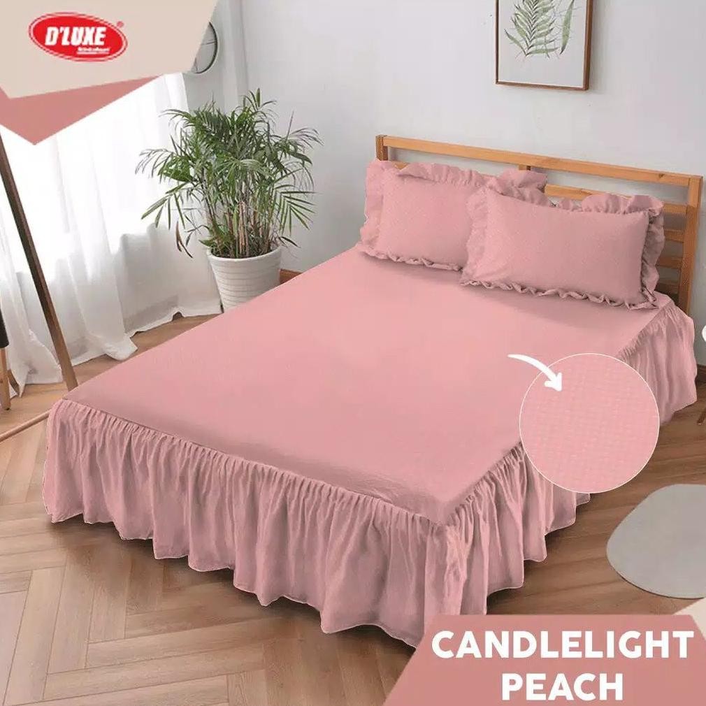 KINTAKUN - Sprei Seprai Sprey Sepray Rumbai Rumbay Rempel Polos Emboss KINTAKUN DELUXE Kasur Set Ori