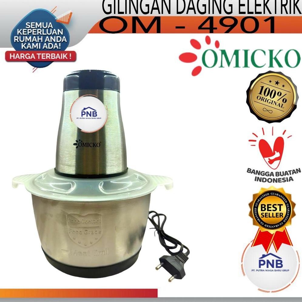 Food Processor Elektrik Chopper Daging Bumbu Listrik 2 Liter OMICKO