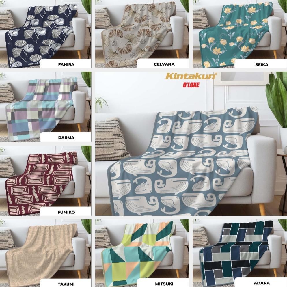 KINTAKUN SELIMUT FLANNEL / SELIMUT BULU UK.160 X 200