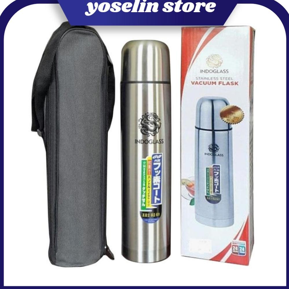 [ YS ] TERMOS TREMOS STAINLESS STEEL 1000 ML FREE TAS TERMOS AIR PANAS ES KECIL MINI POLOS