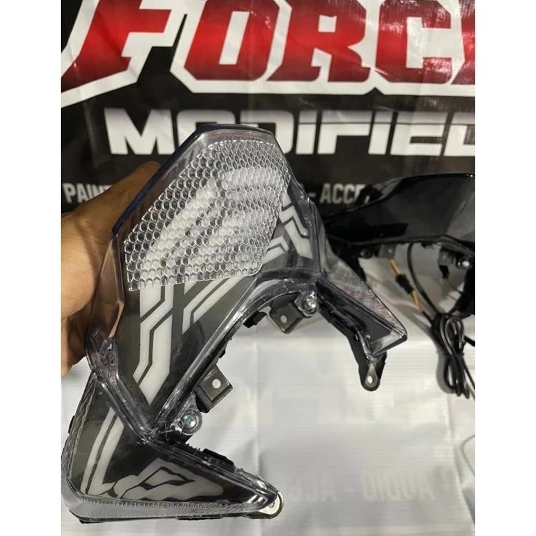 New Stoplamp Lampu Belakang Vario 125 Old Kzr Custom Lazy Led Rgb Remote Sen Running Pnp